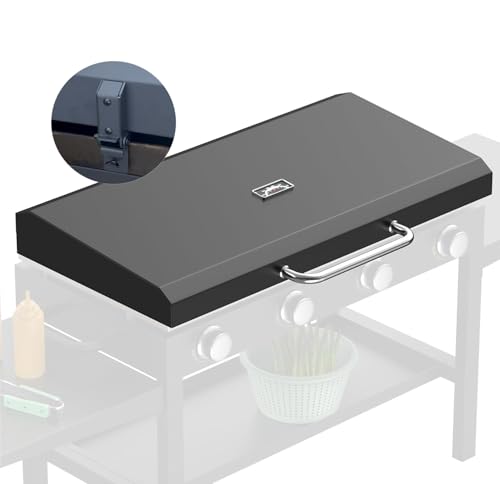 SafBbcue Hinged Lid for Blackstone 36 in Griddle Compatible with Blackstone 1554 1825 2149 1984 Hard Cover Hood with Handle Also Compatible with Nexgrill for Member Mark and Other 36 inch Griddle