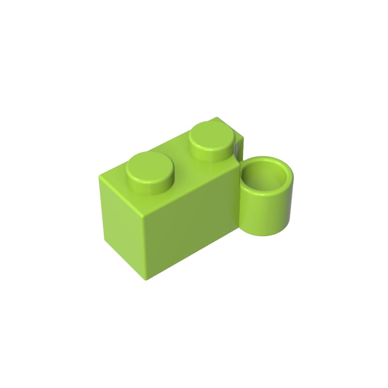 Gobricks 3831 Hinge Hinge Brick 1x4 [Lower] 50 Pieces GDS-809 Compatible with Lego Building Blocks Color:Lime