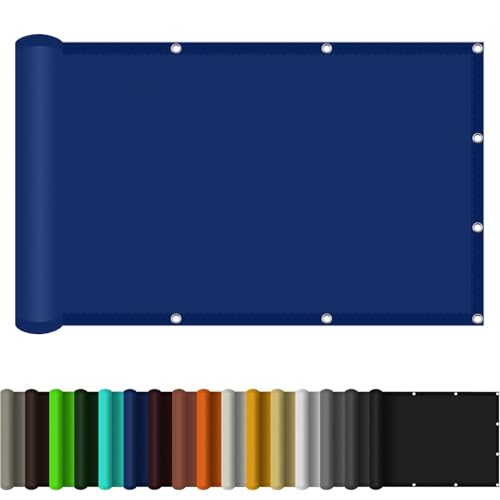 Voile d'ombrage imperméable rectangulaire bleu foncé filet d'ombrage résistant