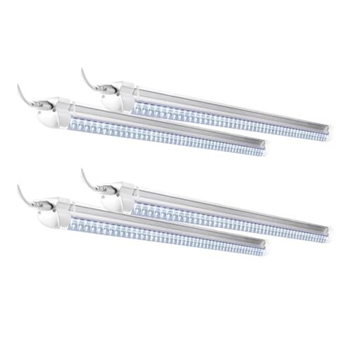 JrEam Tubo de luz LED T8 de 24 W, 6000 K, CA 85-265 V, 4 Unidades, 0,6 m/2 pies