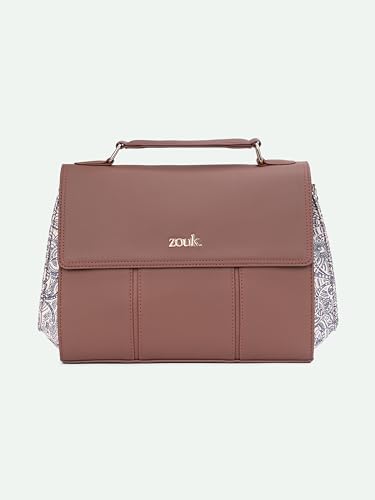 Image of ZOUK Rhea Kapoor Satchel Bag | Elegant Vegan Leather Handbag for Women |