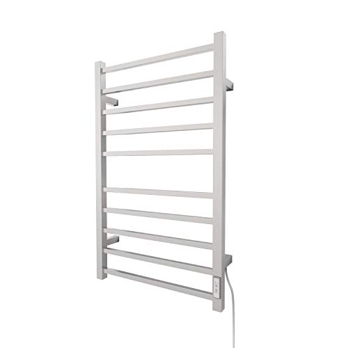 Odass | Towel Warmer With Timer | Built-In Timer With Led Indicators | 3 Timer Modes: On/Off, 2 H, 4 H | Wall Mounted | 10 Bars | Chrome #TOP1