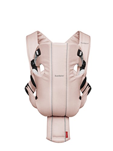 BabyBjörn 023089 Original babydrager, katoen/jersey, lichtroze/grijs - Image 3