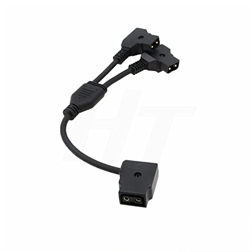 Cable P-tap hembra a doble D-tap macho para batería V-Mount Anton Bauer IDX