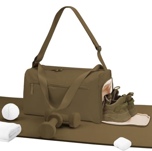 Small Gym Bag for women men, Stylish Compact Sports Bag, Small Duffle Bag Crossbody Bags for women men, Suitable For Gym Work Fitness Travel, 3 in 1 Duffle Bags