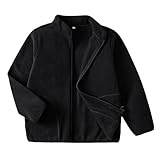 EIGIOO Toddler Fleece Jacket Kids Lightweight Outerwear Boys Girls Long Sleeve Fall Spring Coat 2-12 Years