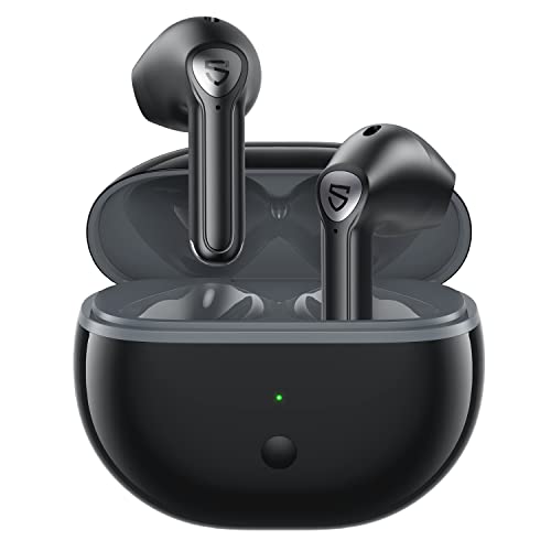 SoundPEATS Wireless Earbuds Air3 Deluxe Bluetooth 5.2 Earphones with QCC3040 aptX-Adaptive, TrueWireless Mirroring, 4 Microphones and CVC 8.0 for Clear Calls, 14.2mm Driver, Total 22Hrs, App Support