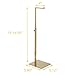 Elitnus Purse Display Stands - Set of 2 Adjustable Height Purse Display Stand - Stainless Steel Handbag Display Stand Set - Single Hanging Hook Bag Stand (Gold)