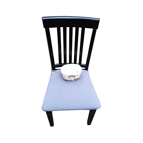 RELIABEST Waterproof Dining Chair Cover Protector - Pack 2 - Perfect for Pets, Kids, Elderly, Restaurants, Party - Machine Washable, Snugly Fit, Removable, Clean The Mess Easily (Charcoal Grey) Cover