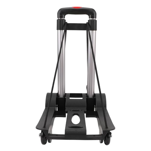 Carretilla plegable aluminio 4 ruedas 40kg capacidad miniatura 2