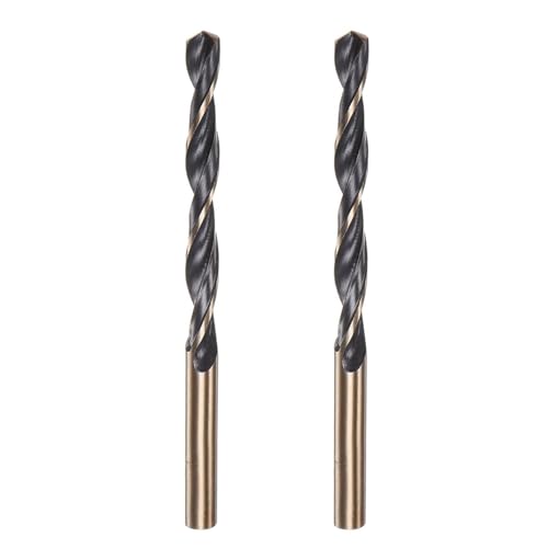 Misuyue 2pcs Metal Drill Bits, 11.5mm/0.452" HSS Carbide Jobber Drill Bit Sets, Twist Drill Bit for Metal Stainless Steel Aluminum Alloy, Wood Drill Bits