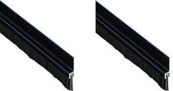 Pemko 085575 18061DNB36 Brush Seal - Meeting Stile, Dark Bronze with Black Brush Insert, 1" Width, 36" Length, Dark Bronze (2-(Pack))