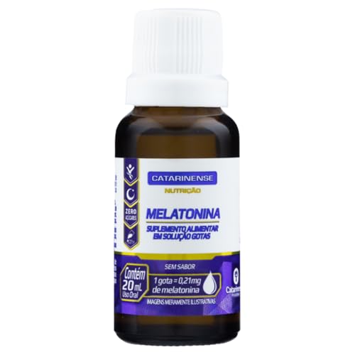 Melatonina em Gotas 0,21mg por Gota - Catarinense 20ml Sem Sabor
