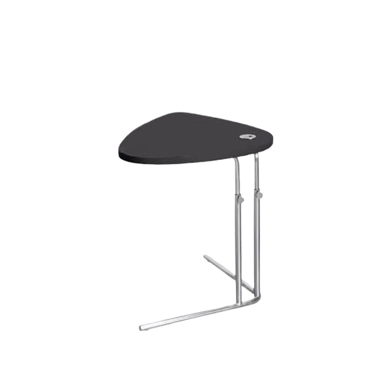Petite table d'appoint noire réglable pour optimiser les petits espaces