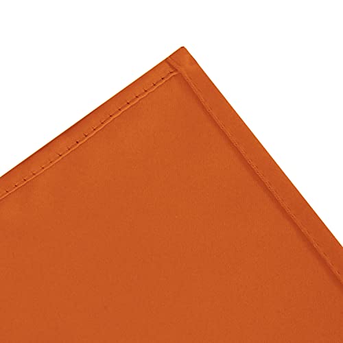 Image of LEMOMO Orange Blackout Curtains 38 x 63 Inch Length /Set of 2 Curtain Panels /Thermal Insulated Room Darkening Blackout Curtains for Bedroom