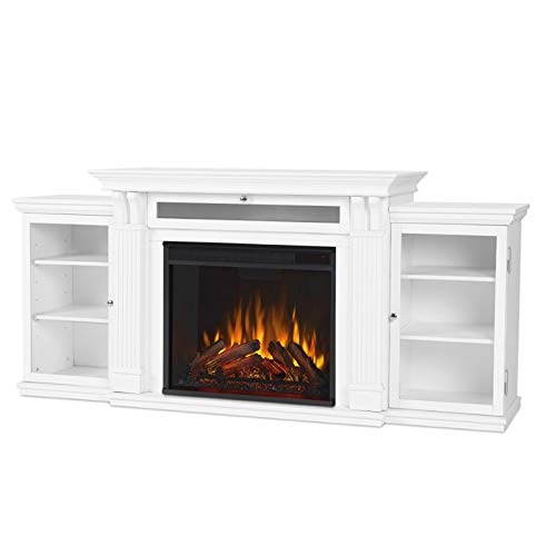 Bowery Hill Traditional Wood Fireplace TV Stand for TVs up to 67