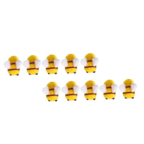 ULDIGI Beautiful Wool Felt Bee Pendant Bee Embellishments for DIY Party Decoration Craft Kit