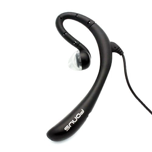 Auricular mono con micrófono cable 3.5mm negro miniatura 2