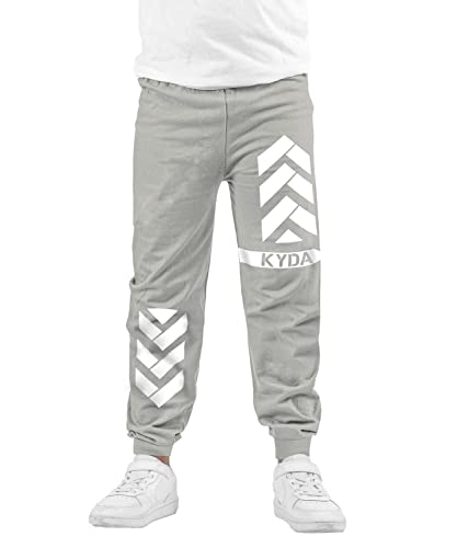 Image of KYDA Kids 100% Cotton Track Pants for Boys | Premium Printed Soft Single Jersey Fabric | Elastic Waist Loose Fit Summer Full Length with Rib Hem (Pack of 4)