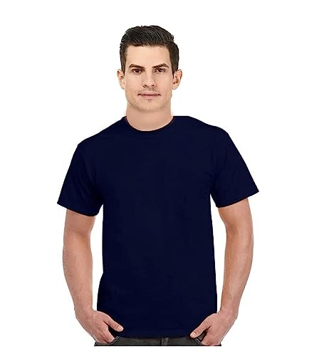 Image of Titox Regular Fit Pure Cotton Round Neck T-Shirt for Men & Women