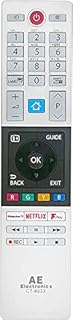 AE® Toshiba TV Remote Control CT-8533 CT8533  for Toshiba LCD OLED LED SMART UHD 4K Television with Netflix F-Play Freeview Play and Rakuten Button