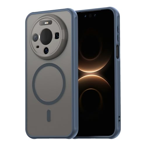 Image of Compatible with Huawei Mate 80 Case Cover,Compatible with MagSafe,Anti-Fall,Compatible with Huawei Mate 80 5G VYG-AL00 Cell Protective Phone Case Blue