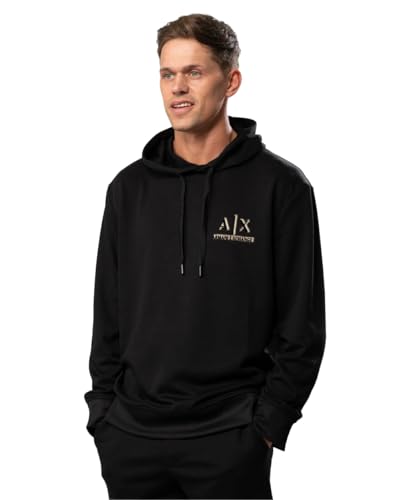 Armani Exchange Men's Gold Ax Pullover Hoodie Sweatshirt