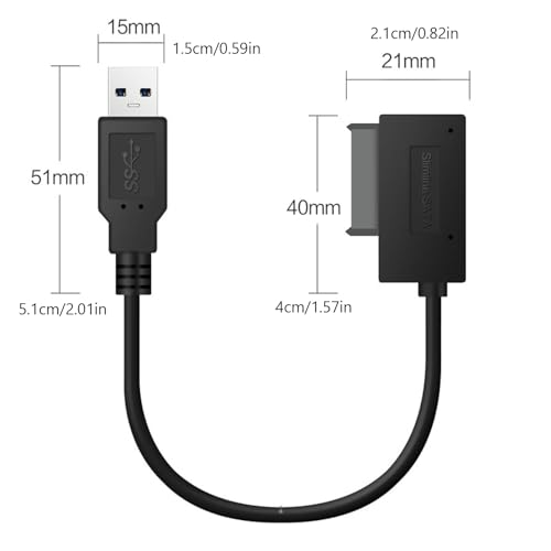 Cable Adaptador SATA USB 3.0 20 cm miniatura 5