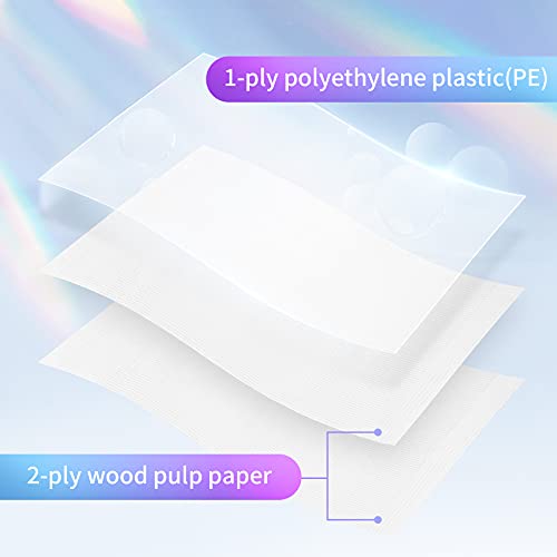 Annhua Dental Bibs Disposable Polyback Towel Patient Paper Napkin Waterproof, 3 Ply Tattoo Bib Dentist Bib Tray Covers Lap Cloths - 13" X 18"|White|Pack Of 60 #TOP4