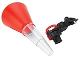 Performance Tool W4069 Universal Engine Oil Funnel No-Spill Oil Funnel Adjustable Oil Funnel Adapters All in one Oil Funnel