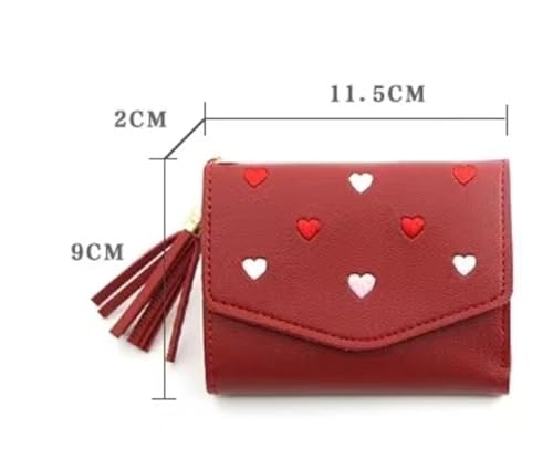 Wallet Short High-end Love Urban Fashion Coin Purse(Rose)2