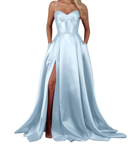 Robe de cocktail noire en satin fluide pour grand gala