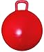AppleRound Hippity Hoppity Hopball with Ball Pump, 18in/45cm Diameter for Age 3-7, Kangaroo Bouncer, Space Hopper Ball with Handle for Children, Printed Design (Ladybug)