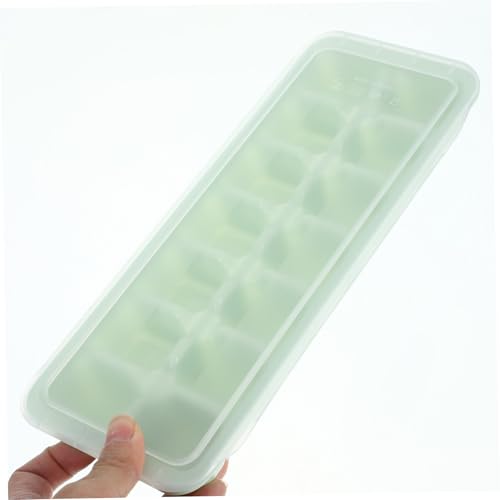 Molde para cubitos de hielo verde transparente, 2 piezas miniatura 7
