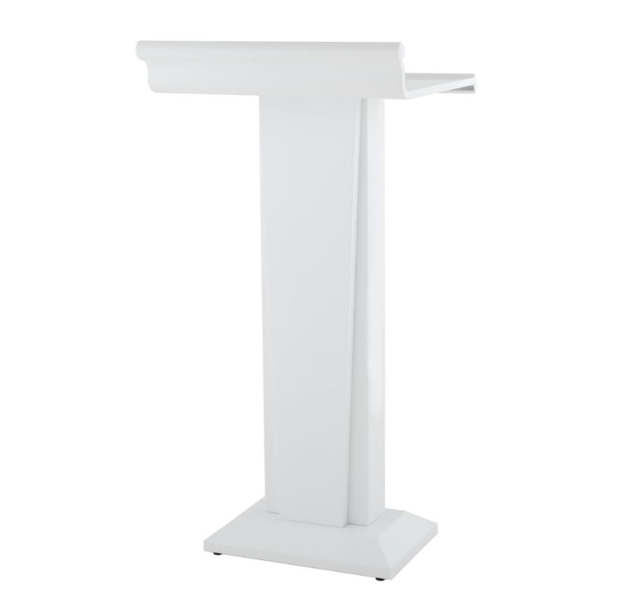 Púlpito Podio De Acero Inoxidable, Atriles, Mesa Lectura Ancho Banda, Púlpitos para Iglesias, Seminarios Escolares, Podios Portatil Soporte(White)