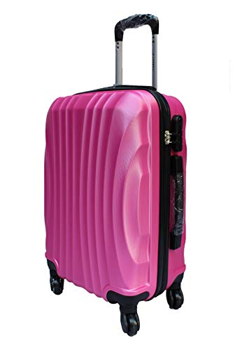 trolley rigido a 4 ruote di gai mattiolo mj6067 rosa/argento/azzurro – Bagus Parfum