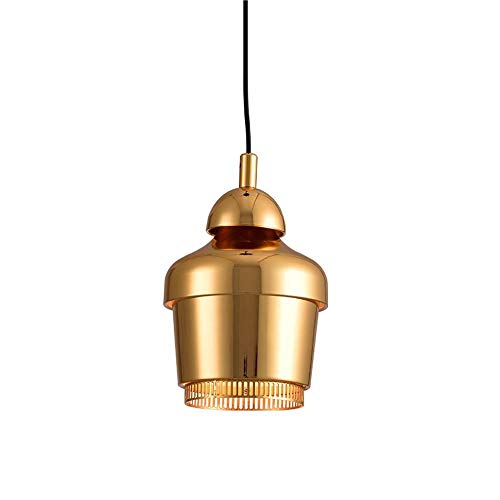 Chandelier minimaliste vintage industriel et lampe de plafond réglable en laiton