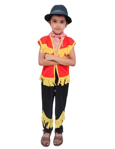 Image of BookMyCostume American Cowboy International Kids Fancy Dress Costume - Halloween Theme - Imported 3-4 years