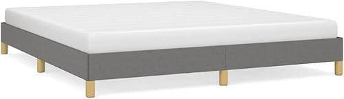 Miniatura 3 de Marco de cama gris oscuro, marco de cama grande de hotel, marco de cama grande princesa, base de cama tamaño King, Camas para Niñas, muebles de