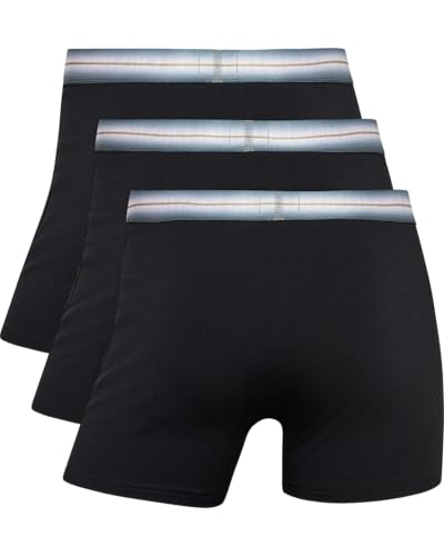 CR7 Underwear Cotton Blend Trunks (3 Pack) - Comfortable, Stylish Fitted Trunks with Smooth Elastic Waistbands (US, Alpha, Medium, Regular, Regular, Black/Grey/White/Gold)2