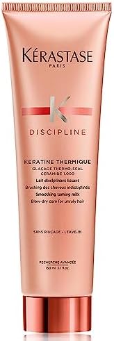 Kérastase Discipline, Blow-Dry Protecting Milk, For Thick & Fragile Hair, With Unique Morpho-Kératine, Keratin Thermique, 150ml