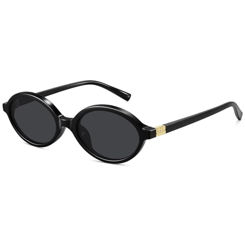 WOWSUN Retro Oval Sunglasses Womens Trendy Sun Glasses Sunnies UV400 Protection