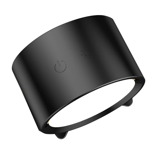 Sunydog Aplique de Pared para Cabecera, Luz de Lectura Regulable, Control Táctil, ángulo Iluminación Ajustable con Control Remoto (Negro)