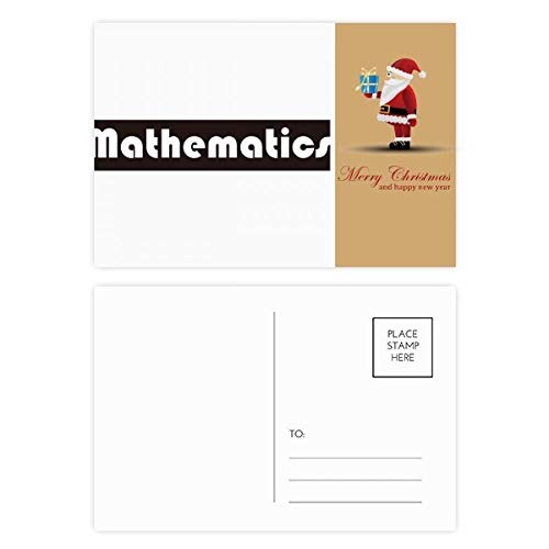 Mathématiques Noir Père Noël cartes postales pour motiver les élèves en calcul rapide