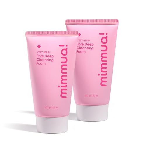 Image of VERY BERRY Pore Deep Cleansing Foam | Berry Complex + Fermented Ingredients for Moisture & Healthy Glow | Gentle Exfoliating Face Scrub for Bumpy Skin | Pore Cleanser | 100g / 3.52 FL OZ, 2pcs
