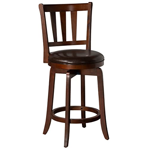 Hillsdale Presque Isle Swivel Bar Stool, Counter Height, Cherry