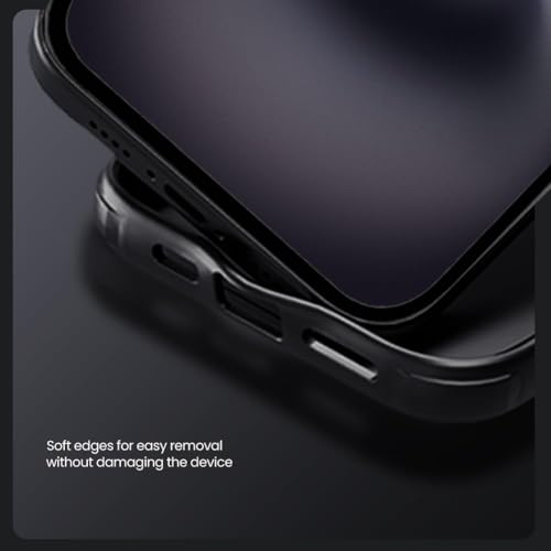 Image of Nilkin Classic Series Compatible for Samsung S25 Edge Case with Camera Cover, [Camera Lens Protector] [Scratch-Resistant] [360 Full Protection] Shockproof Slim Phone Case (Black, S25 Edge)