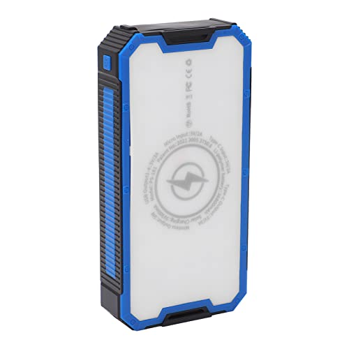 Solar Power Bank, 36800 MAh Szybka Przenośna ładowarka Bezprzewodowa z 4 USB Wyjściem, Typem C, Mikro Wejściem, 36 Diod LED do Kempingu na świeżym Powietrzu, Wbudowane