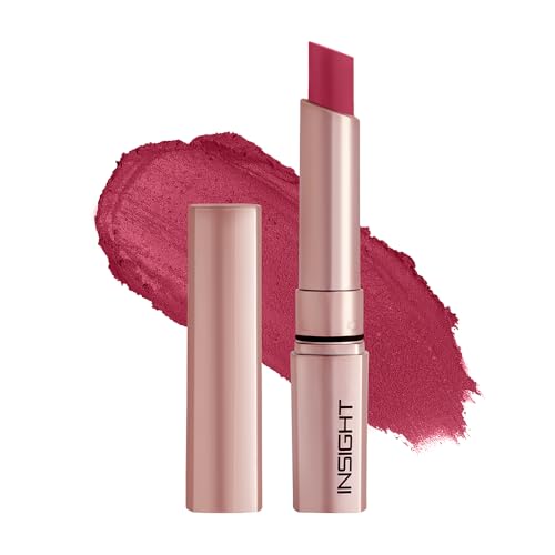 Image of INSIGHT Mousse Matte Lipstick - Pink Cupcake (4g) | Highly Pigmented | 12+ Hrs Long Stay | Lightweight Velvet Texture | Hydrating Formula with Ceramides & Argan Oil | Waterproof & Transferproof