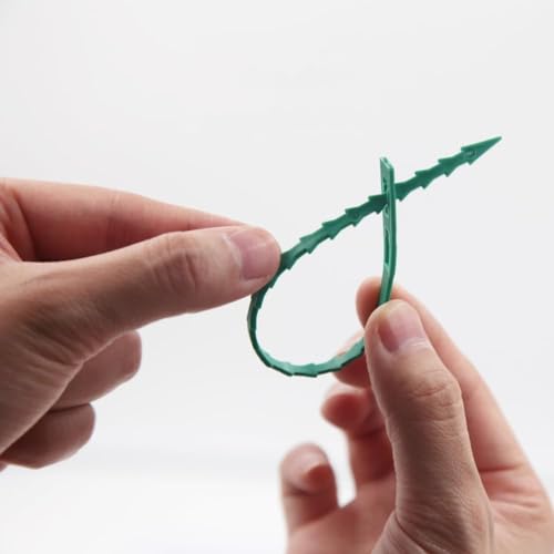 Image of 60 PCS Plant Support Clips & Ties for Climbers | 17cm Plant Support Sticks, Wall Clips & Twist Ties | Plant Holder for Vines, Creepers & Indoor /Outdoor Garden